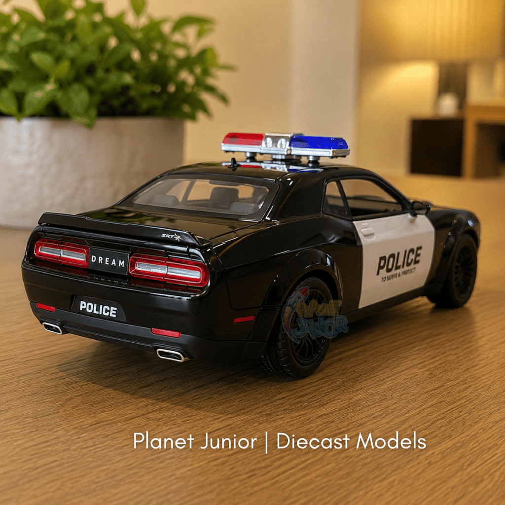 1:24 Scale Dodge Challenger SRT Police Die-Cast Model Car