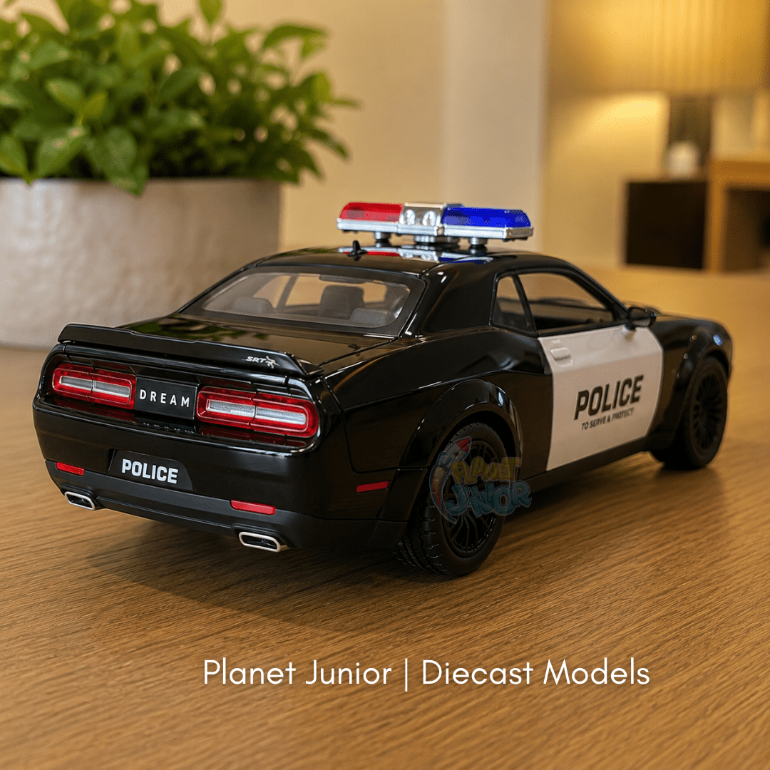 1:24 Scale Dodge Challenger SRT Police Die-Cast Model Car