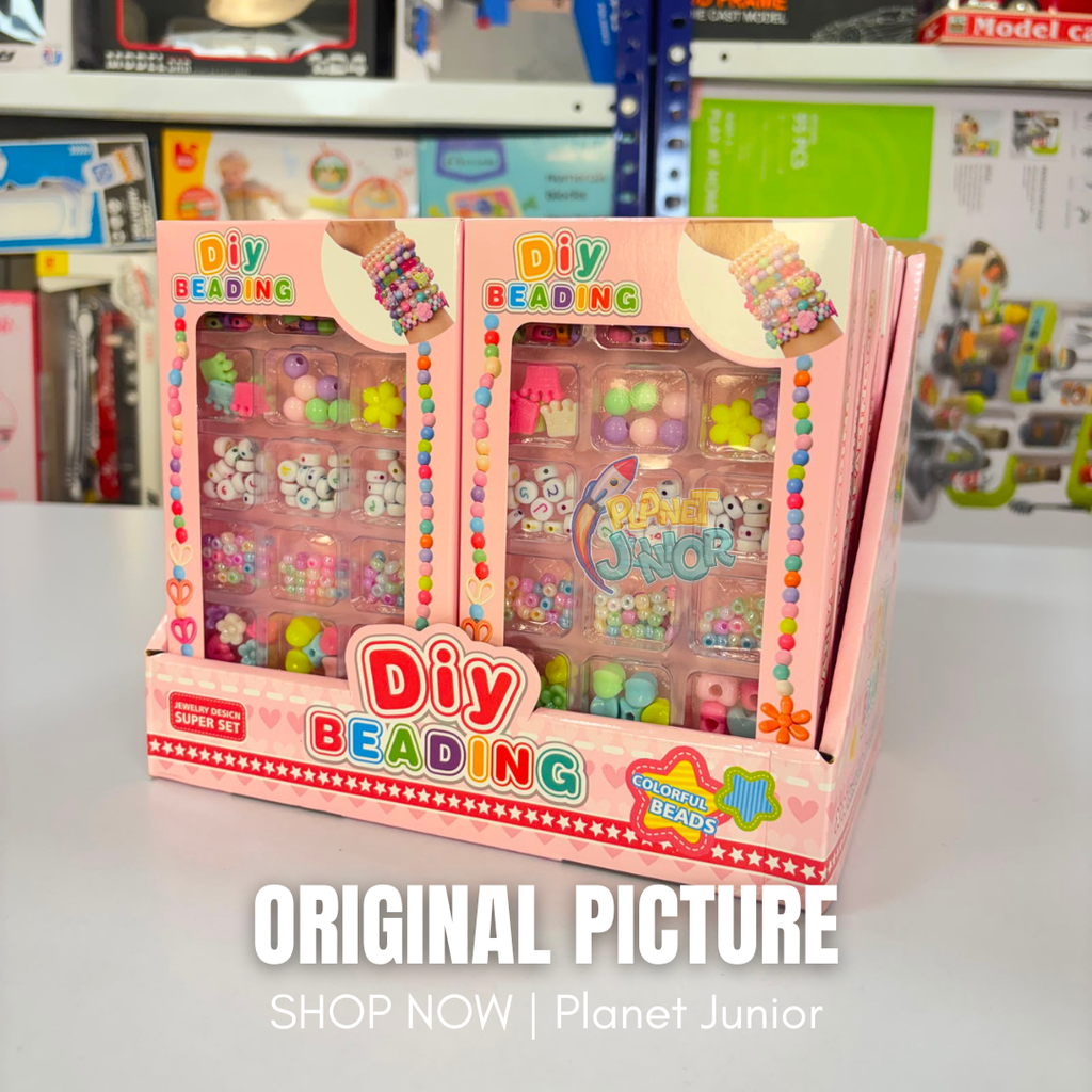 DIY Colorful Beading Bracelet & Jewelry Making Set for Kids