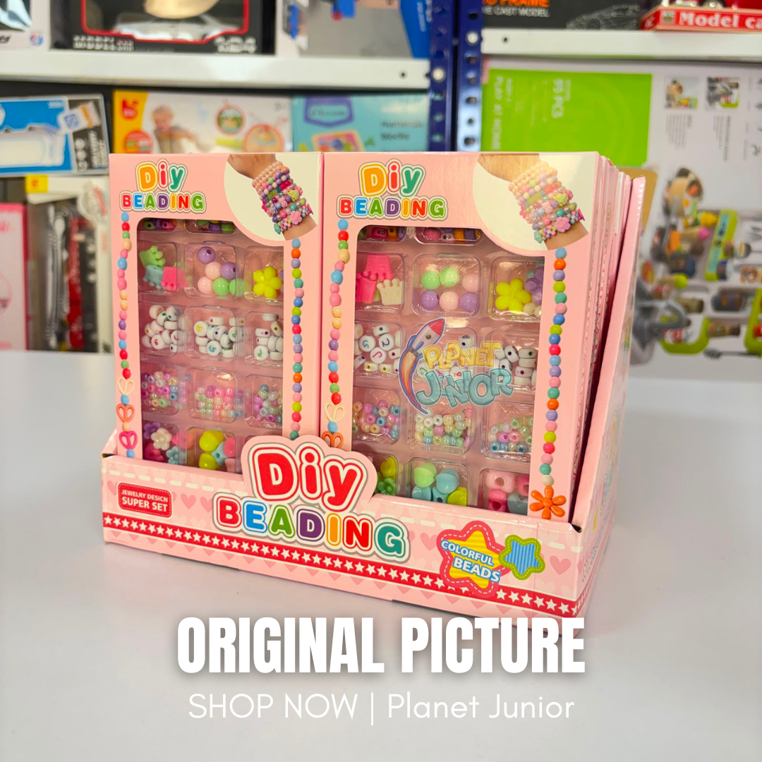 DIY Colorful Beading Bracelet & Jewelry Making Set for Kids