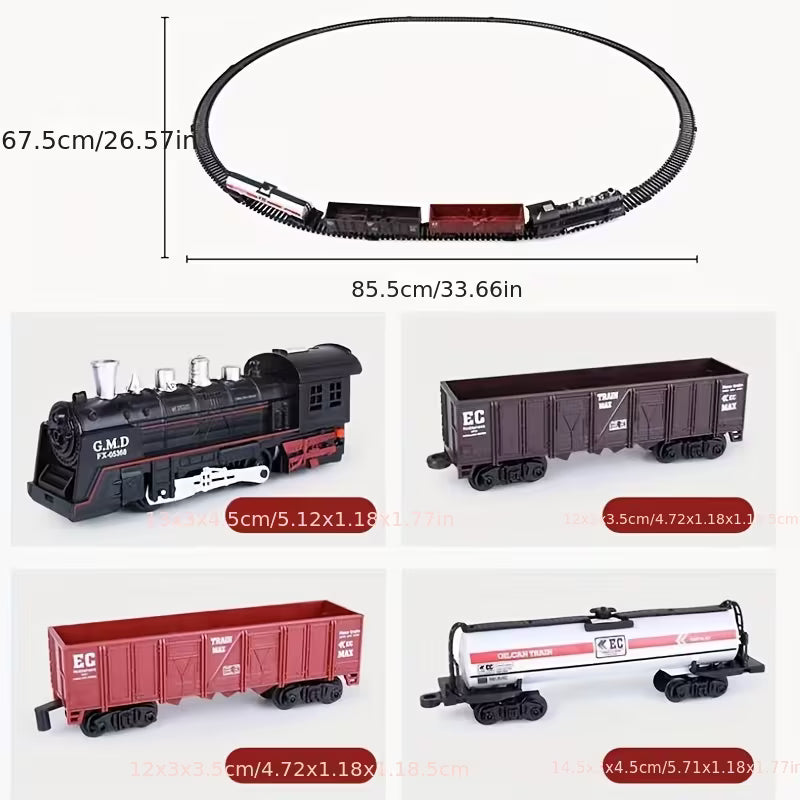 Rail King Large Electric Train Set – Realistic Railway Adventure with Lights & Sounds