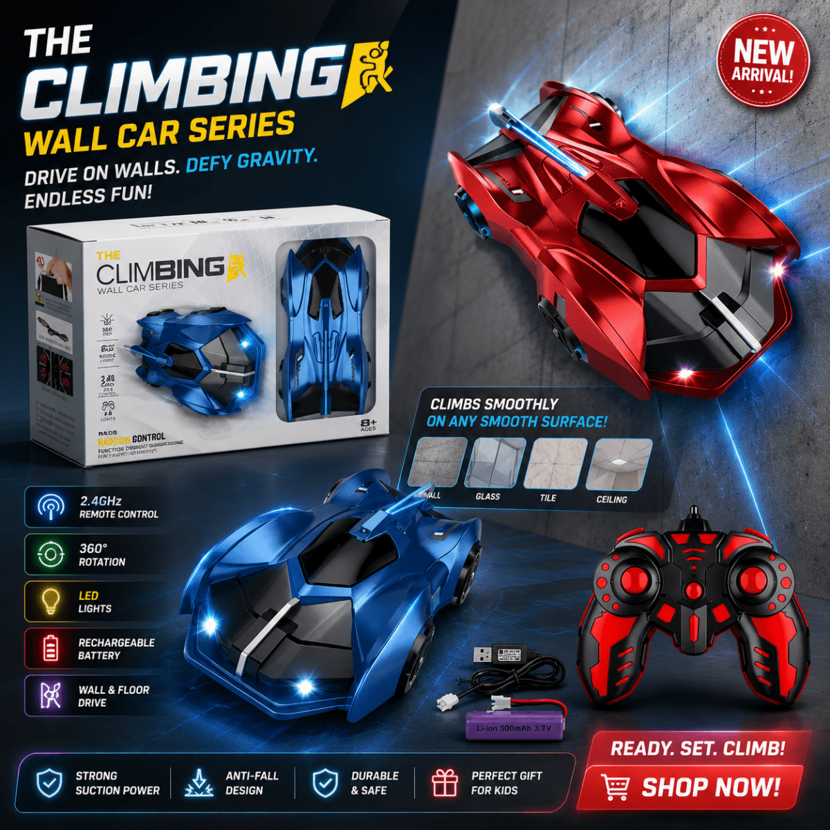 Wall Climbing  Remote Control Car – Gravity-Defying Remote Control Racer