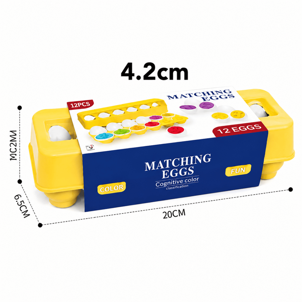 Montessori Matching Eggs Learning Set – Number & Color Sorting Puzzle