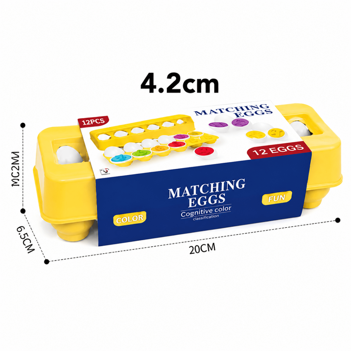 Montessori Matching Eggs Learning Set – Number & Color Sorting Puzzle