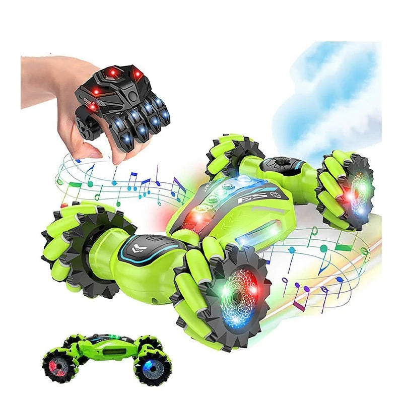 4WD Spray Stunt RC Car with Mecanum Wheels, Lights & 2.4GHz Control