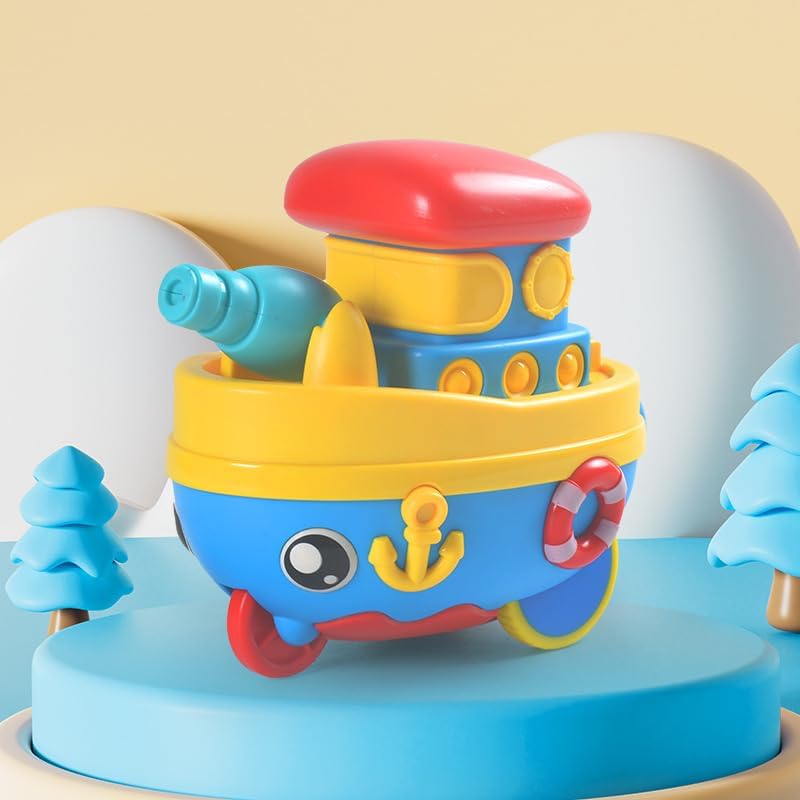 Wind-Up Cartoon Ship Water Adventure for Kids