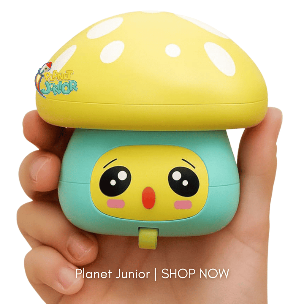 Press & Go Mushroom Toy – Fun Mechanical Toy for Kids | 1 Pcs