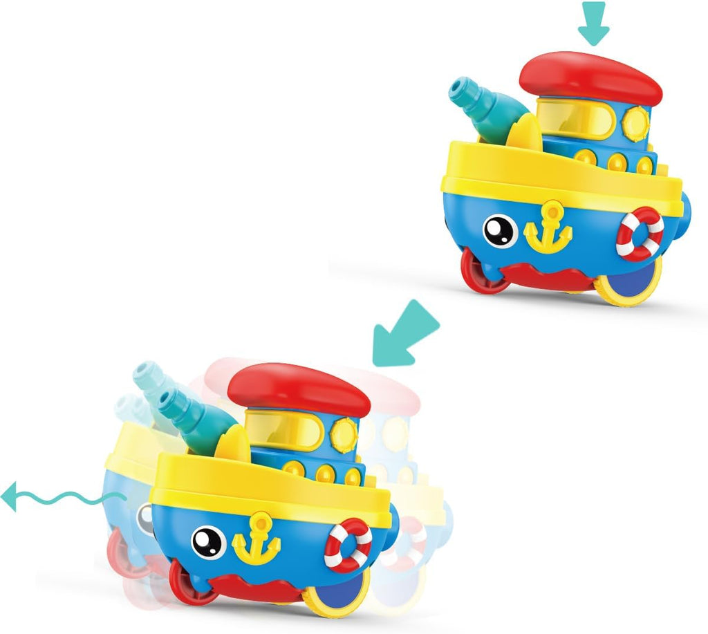 Wind-Up Cartoon Ship Water Adventure for Kids