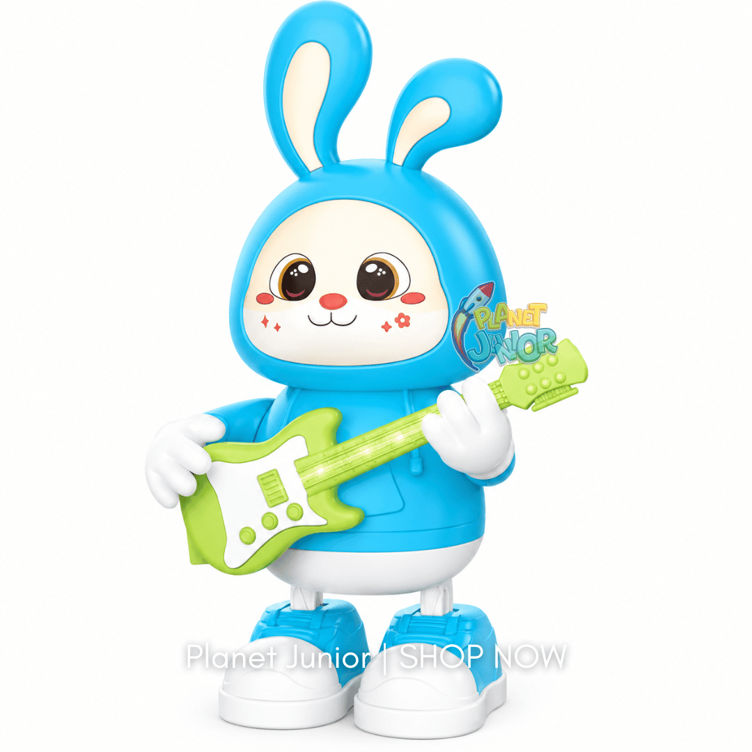 🐰 Dancing Rabbit Guitarist Musical Toy With LED Lights & Music