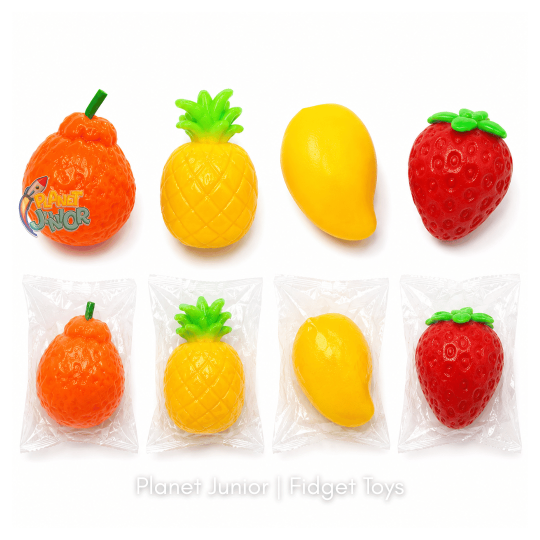 Squishy Fruit Stress-Relief Toy – Assorted Designs | 1 Pcs