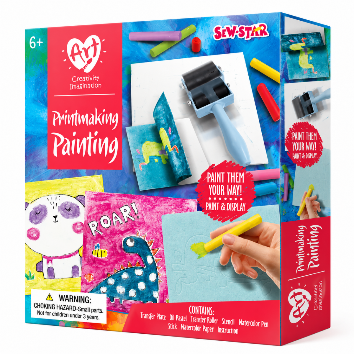 Sew Star Printmaking Painting Art & Creativity Kit for Kids
