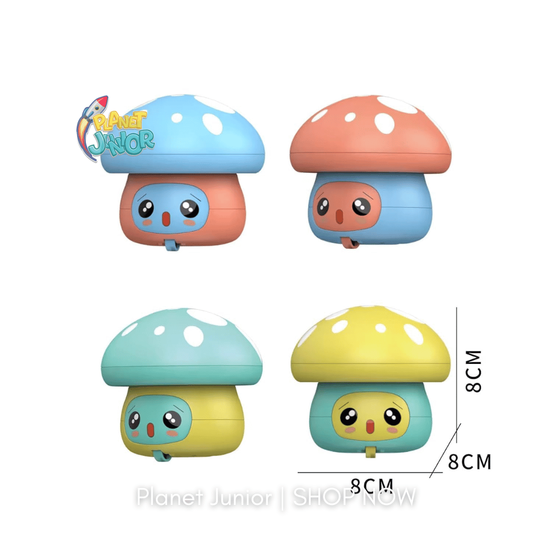 Press & Go Mushroom Toy – Fun Mechanical Toy for Kids | 1 Pcs