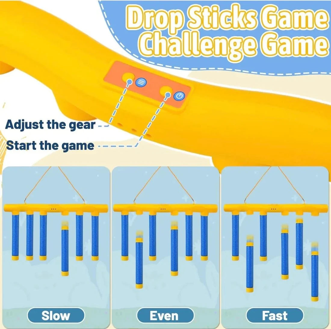 Fast Reflex Hand Speed Challenge Game – Drop Sticks Reaction Training Toy