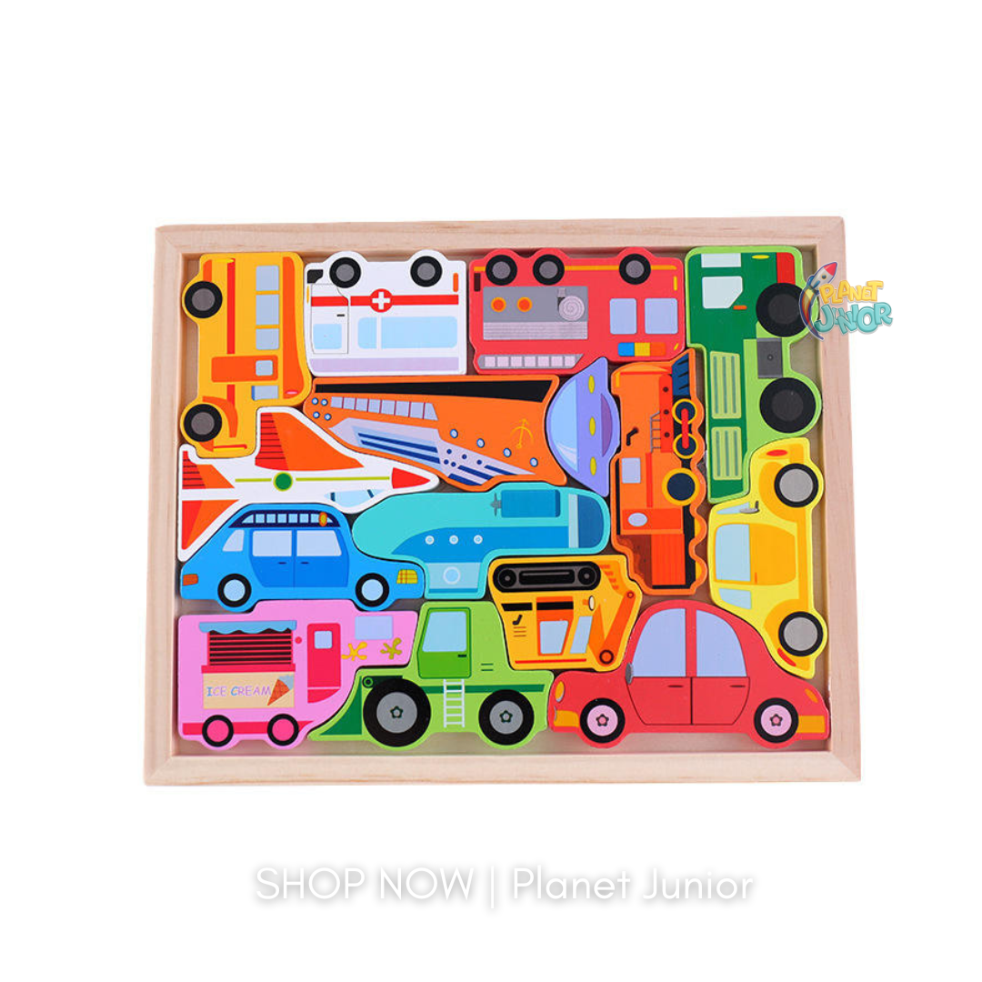 Wooden Big Size Shape Matcher Puzzle for Kids