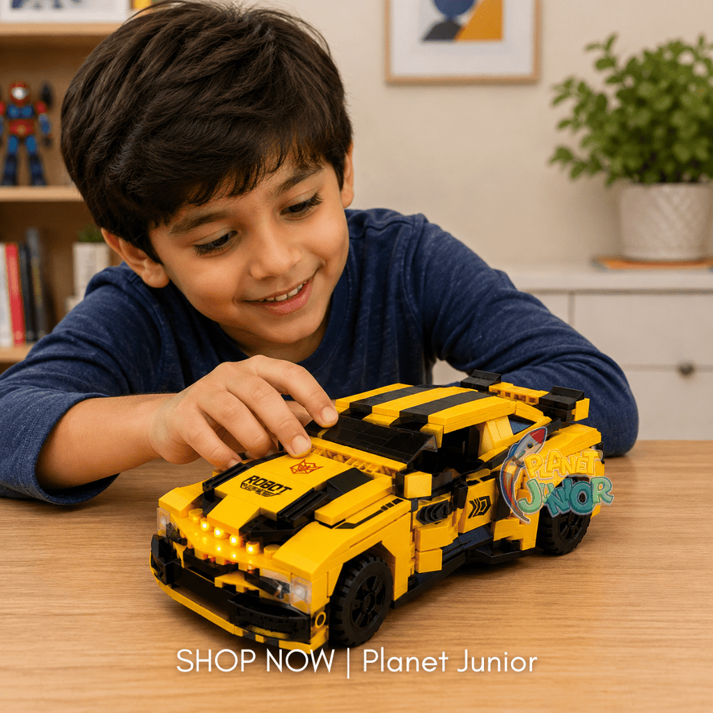 2-in-1 Robot & Car Transforming Building Block Set – 527+ Pieces
