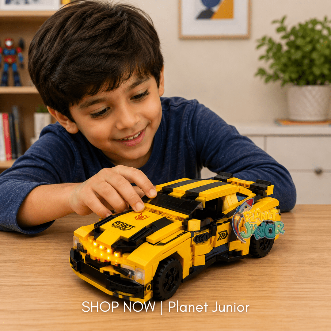 2-in-1 Robot & Car Transforming Building Block Set – 527+ Pieces