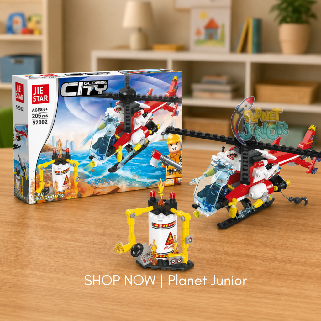 205 PCS Fire Rescue Helicopter Legos Set for Kids