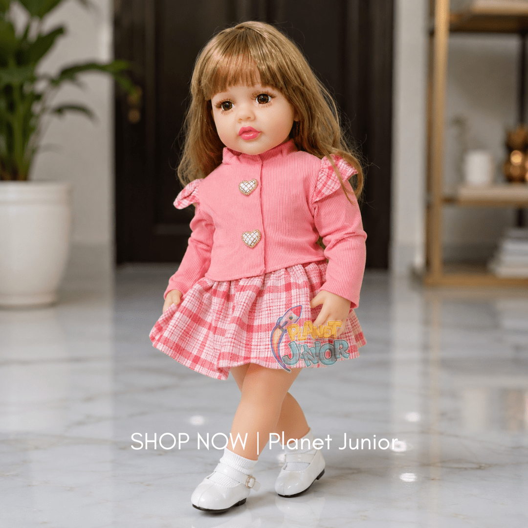 Fashion Baby Doll with Stylish Outfit & Feeding Bottle for Kids