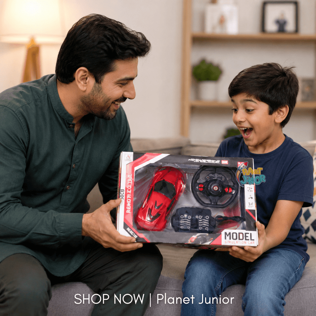 RC Sports Car with Steering Wheel & Pedal Control Set