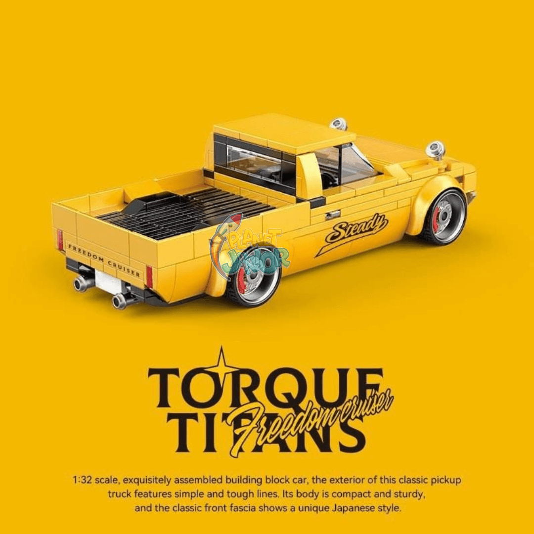 1:32 Vintage Pickup Truck Lego Model Set – 324 PCS