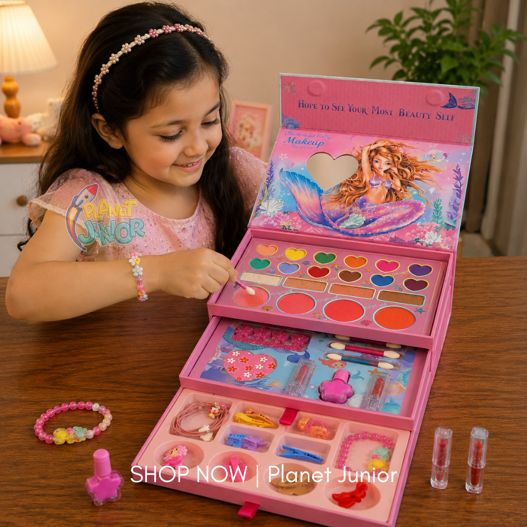 Mermaid Multi-Layer Makeup & Accessories Set for Girls