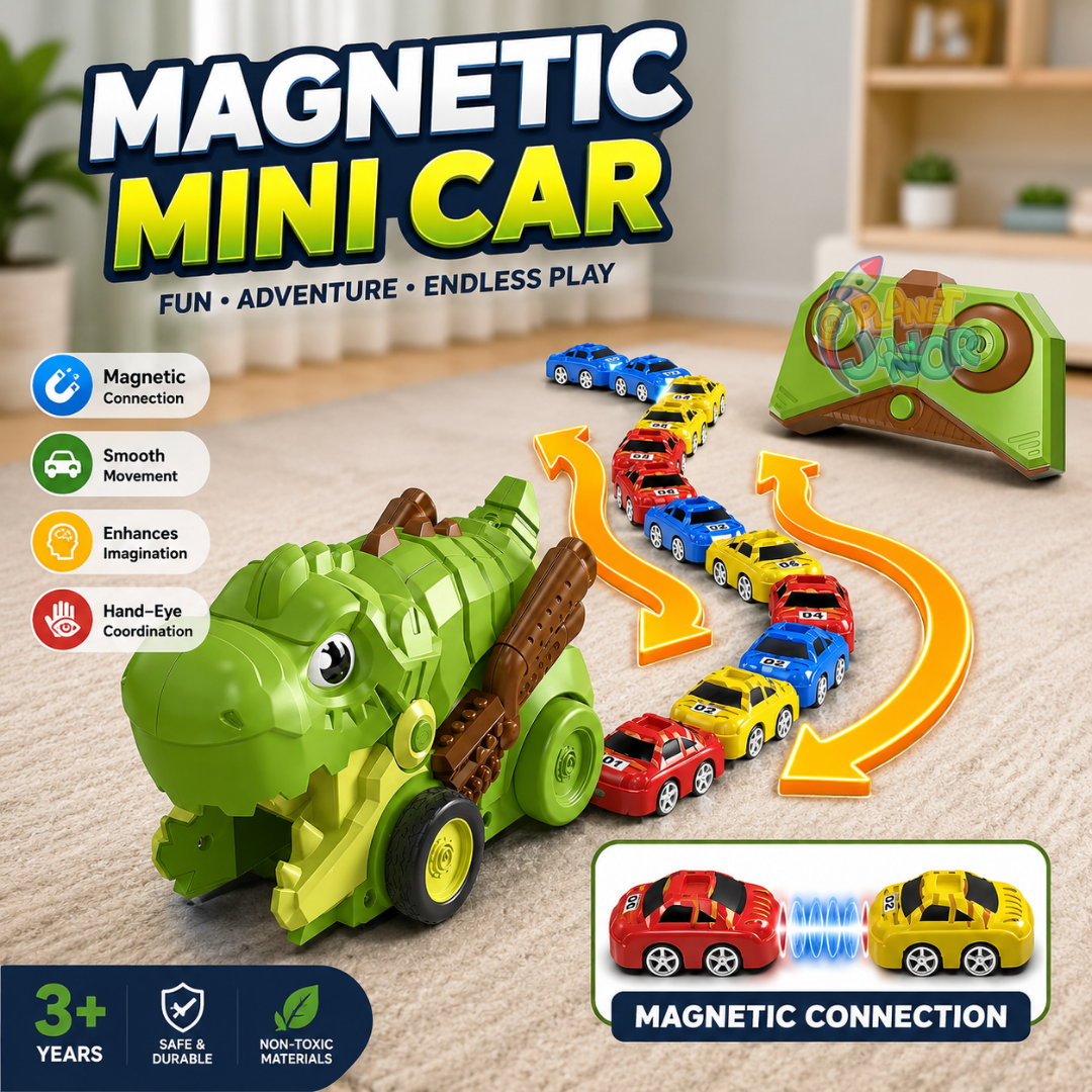 Rechargeable RC Dinosaur Car with Snake-Style Chasing Game