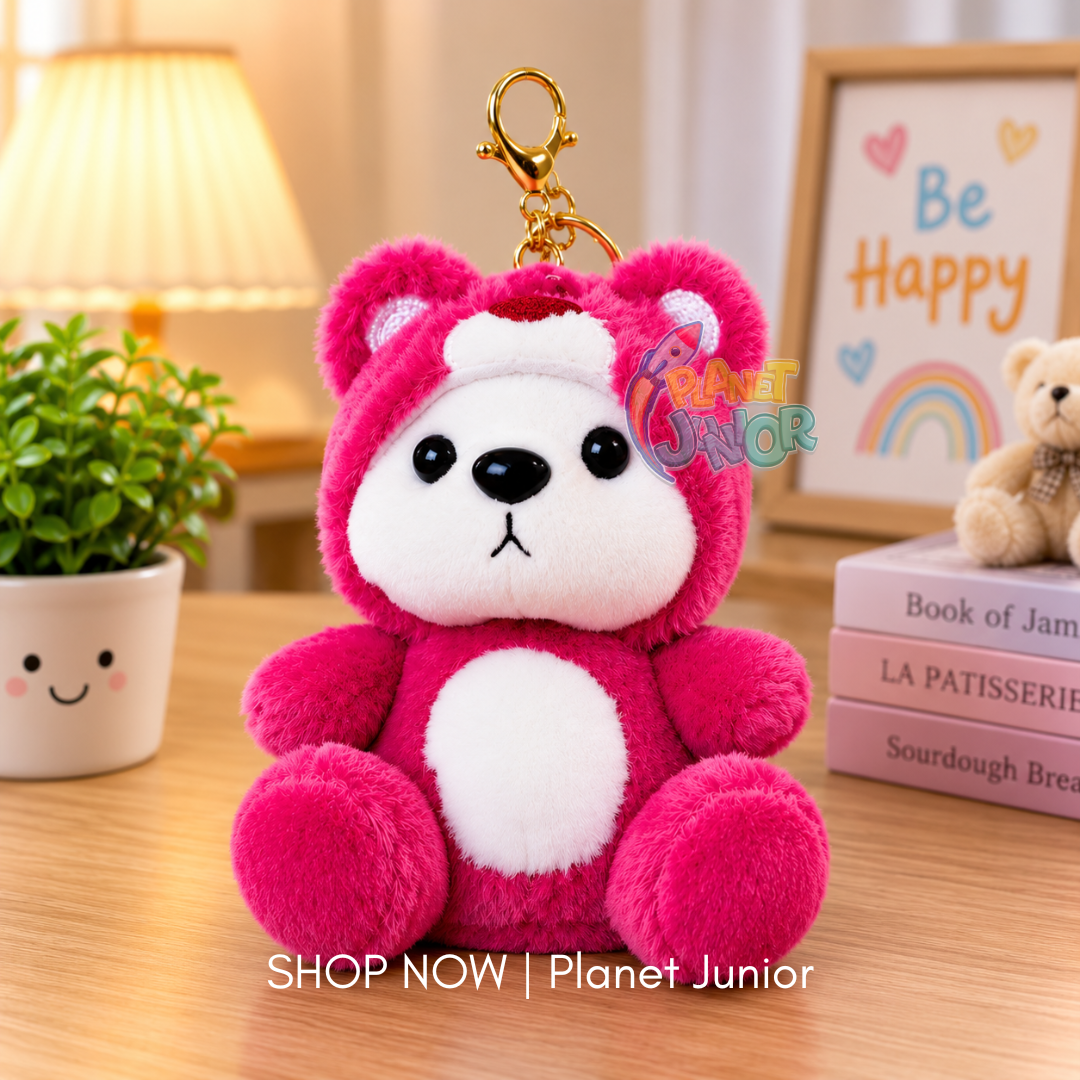 Soft Stuff Hoodie Bear Keychain