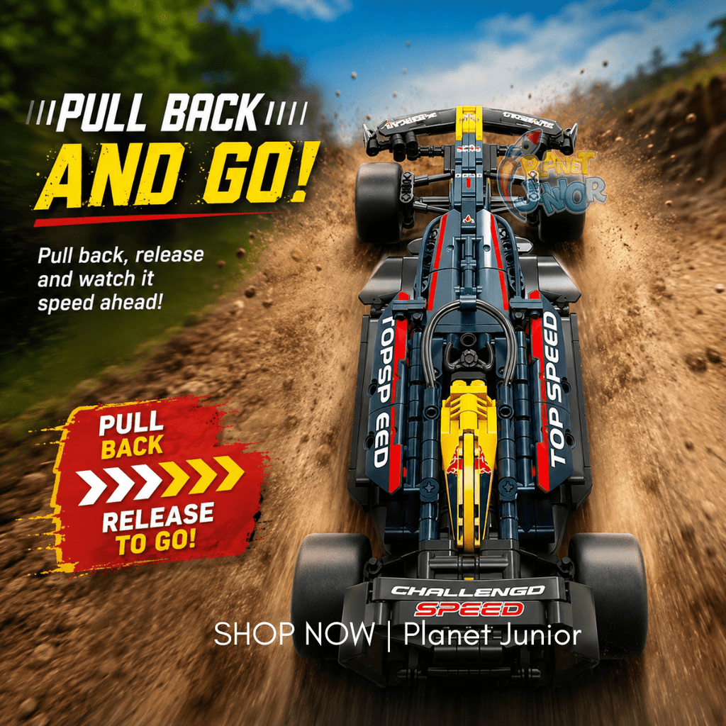1:14 Fearless Racer Pull-Back F1 Style Legos Car