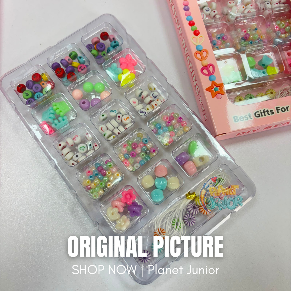DIY Colorful Beading Bracelet & Jewelry Making Set for Kids