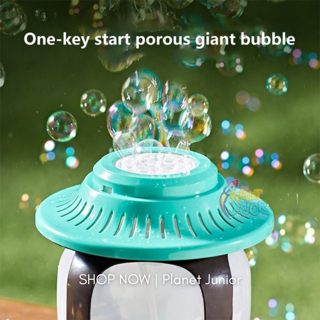 Rechargeable Bubble Lamp Toy with Colorful Bubbles, Lights & Music