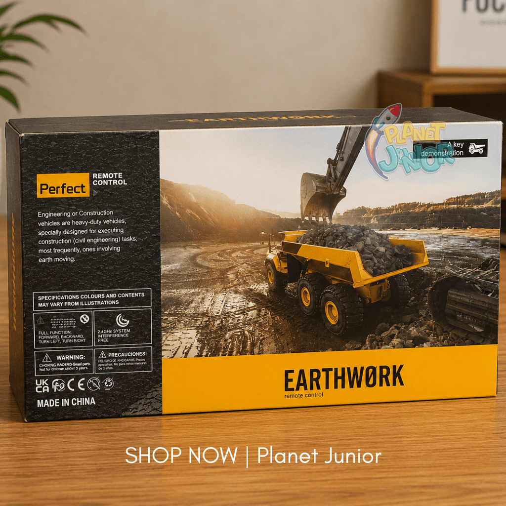 RC Excavator Construction Truck with Remote Control & Movable Digging Arm
