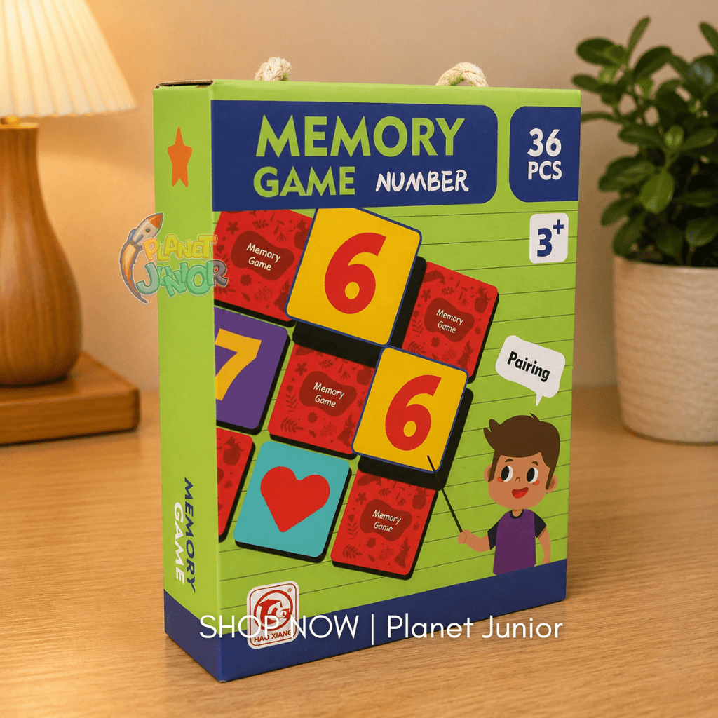 36 PCS Number Pairing Memory & Matching Card Game for Kids
