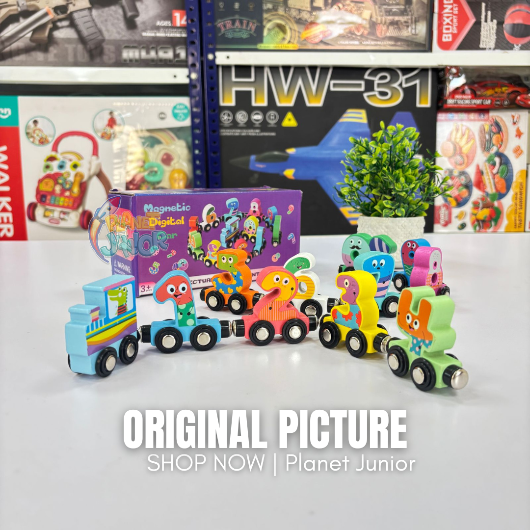 Big Size Wooden Magnetic Train Set for Kids