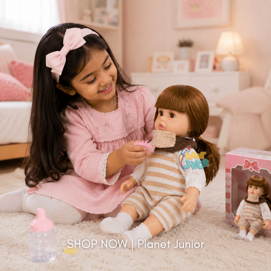 Realistic Fashion Doll with Long Hair & Knitted Outfit