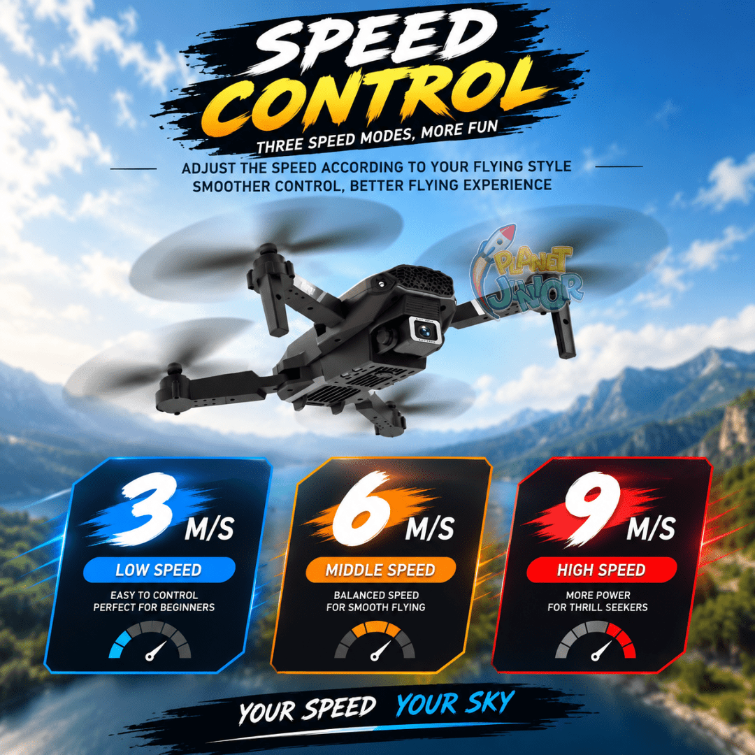 E88 Pro Foldable Camera Drone with Hover & Height Control