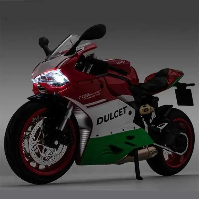 Premium Racing Sports Bike Model with Lights & Sound Effects