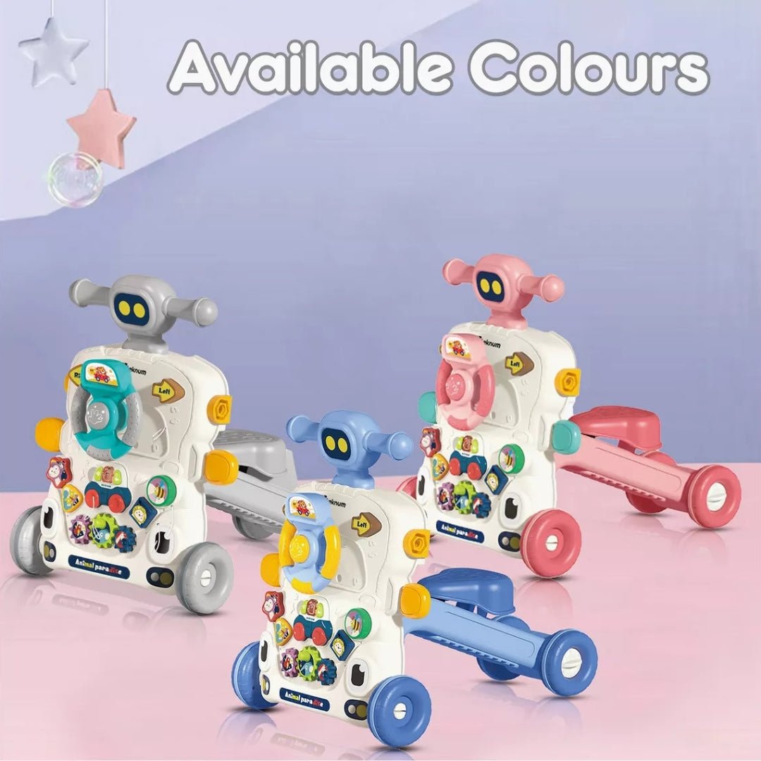 6-in-1 Multifunction Musical Baby Walker – Ride-On, Scooter & Activity Learning Center