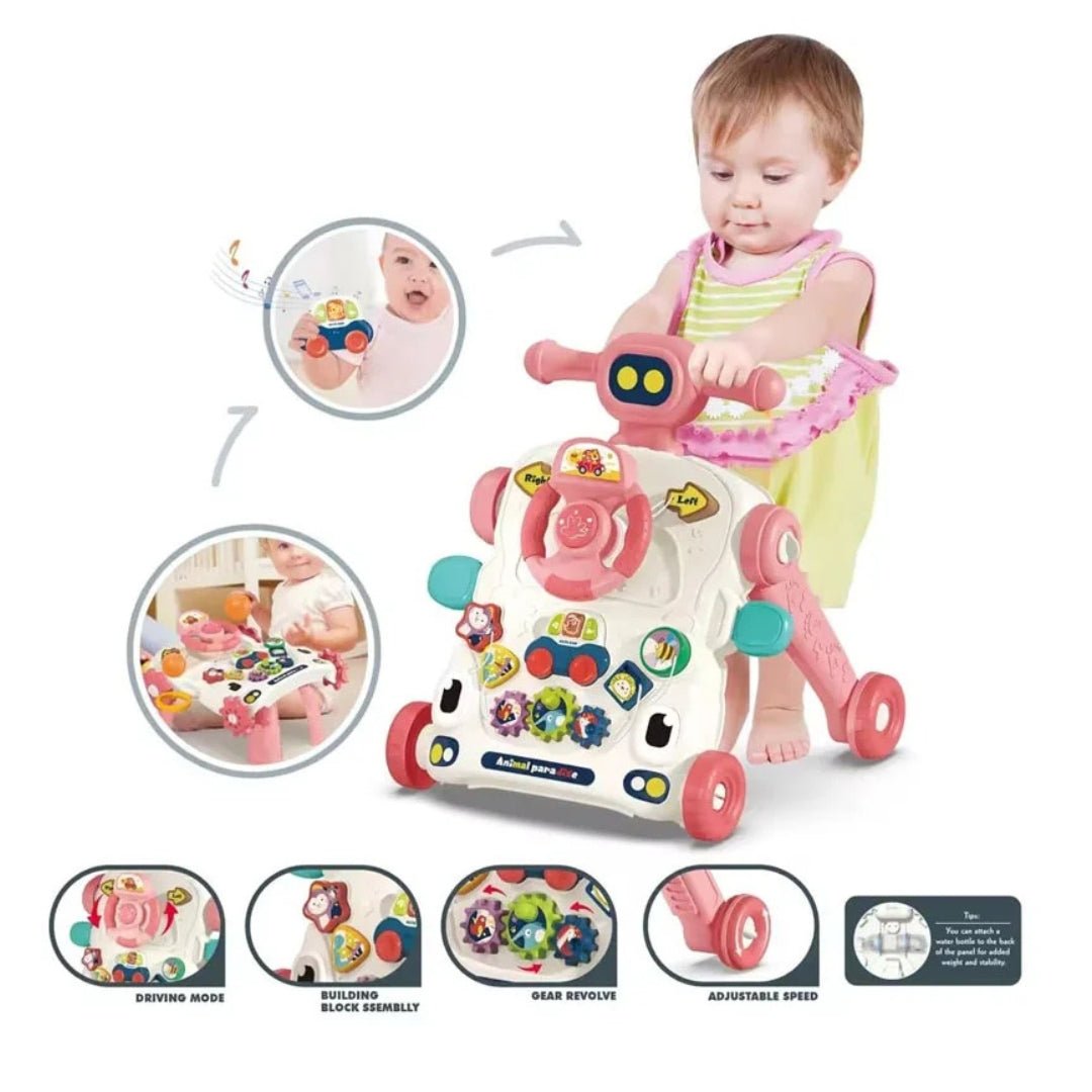 6-in-1 Multifunction Musical Baby Walker – Ride-On, Scooter & Activity Learning Center