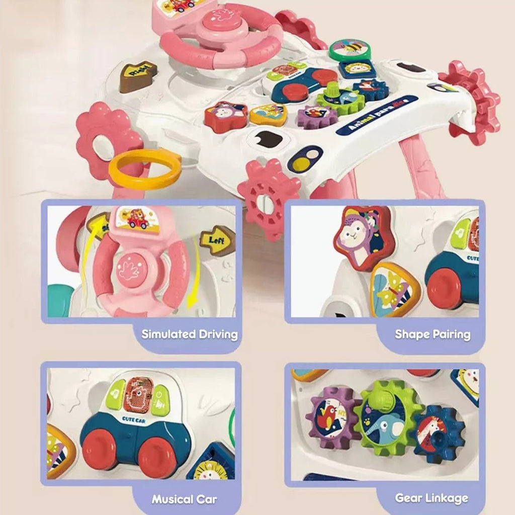 6-in-1 Multifunction Musical Baby Walker – Ride-On, Scooter & Activity Learning Center