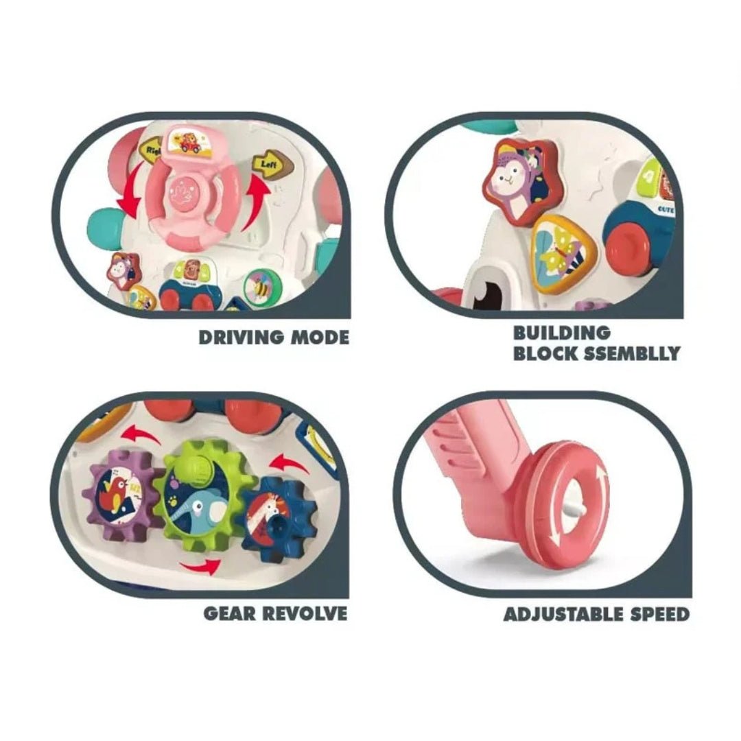 6-in-1 Multifunction Musical Baby Walker – Ride-On, Scooter & Activity Learning Center