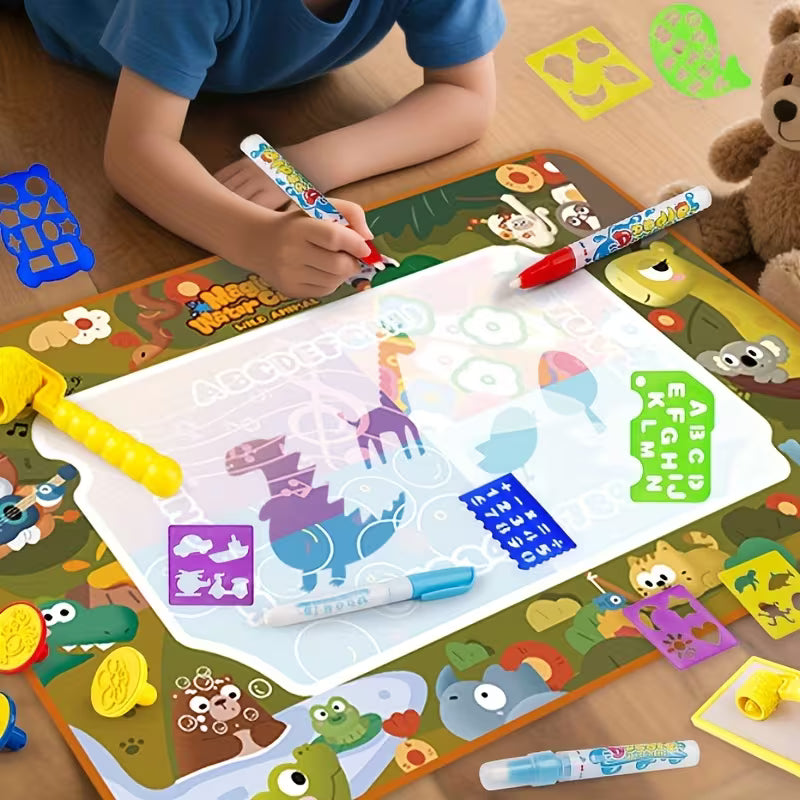 Magical Water Canvas Painting Mat – Washable Graffiti Art Set