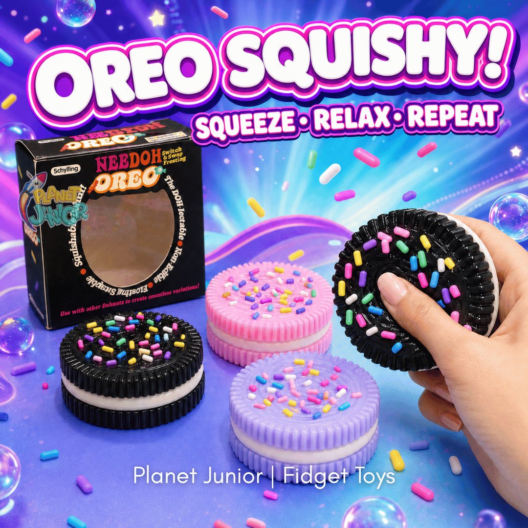 Oreo-Style Cookie Squishy Fidget Stress Reliever