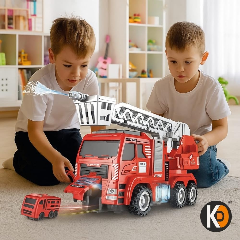 Remote Control Fire Fighting Truck with Water Spray & Rescue Vehicle