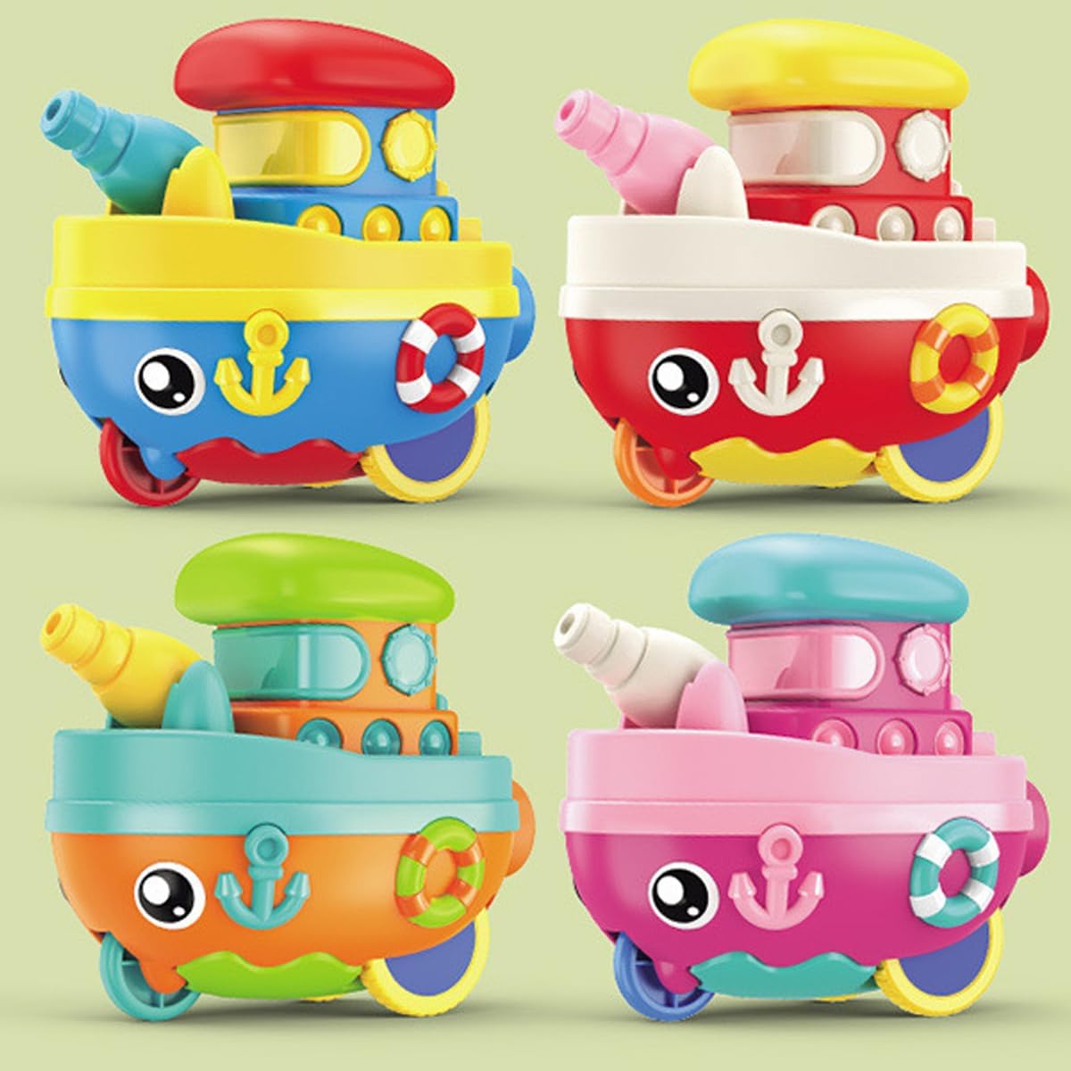Wind-Up Cartoon Ship Water Adventure for Kids