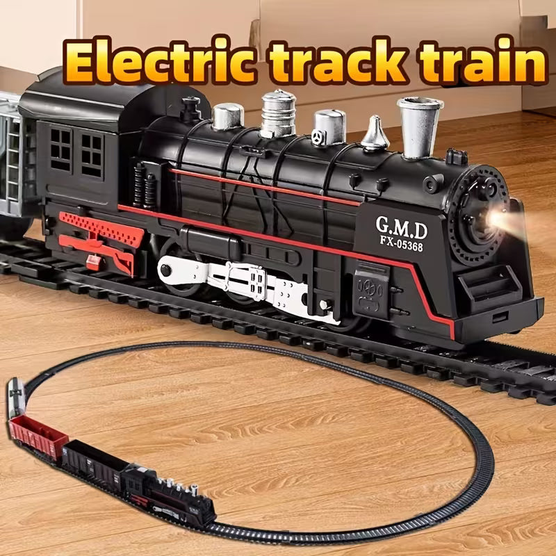 Rail King Large Electric Train Set – Realistic Railway Adventure with Lights & Sounds