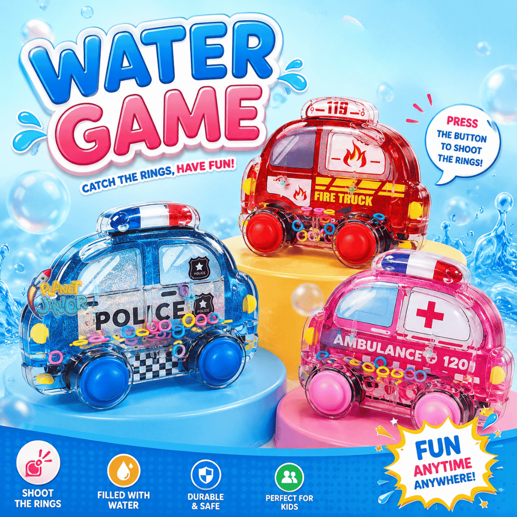 Mini Vehicle Water Ring Toss Game | 1 Pc