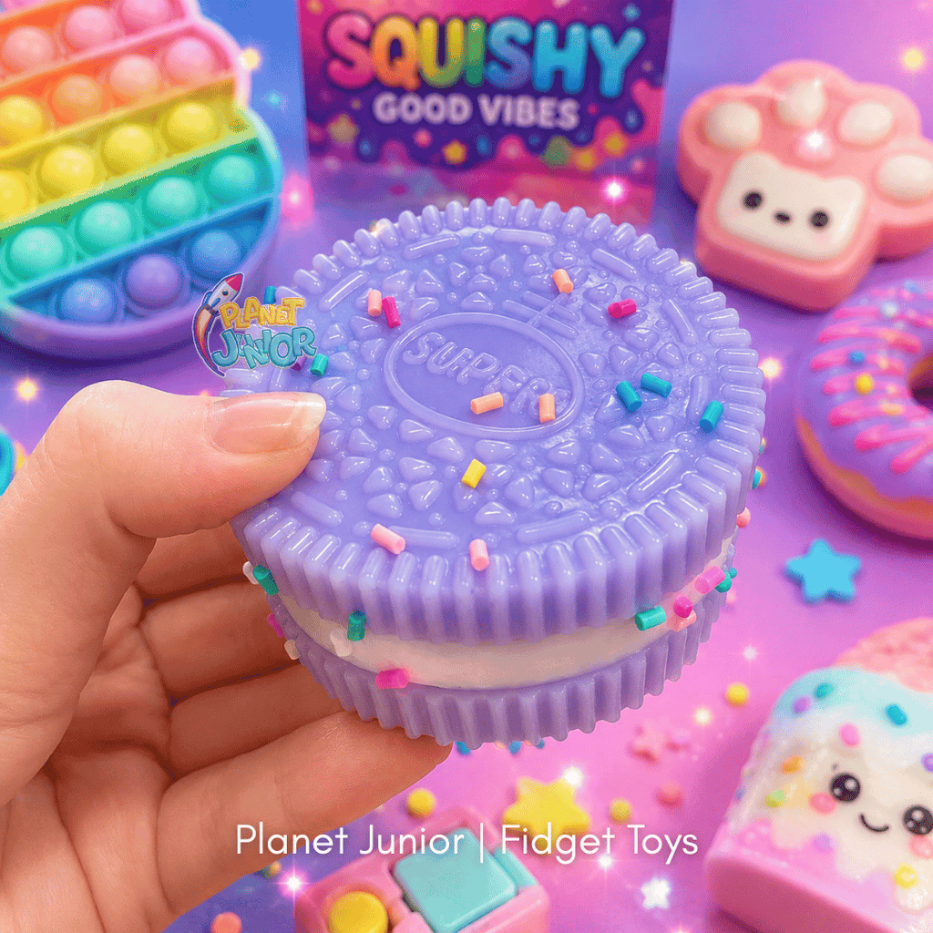 Oreo-Style Cookie Squishy Fidget Stress Reliever