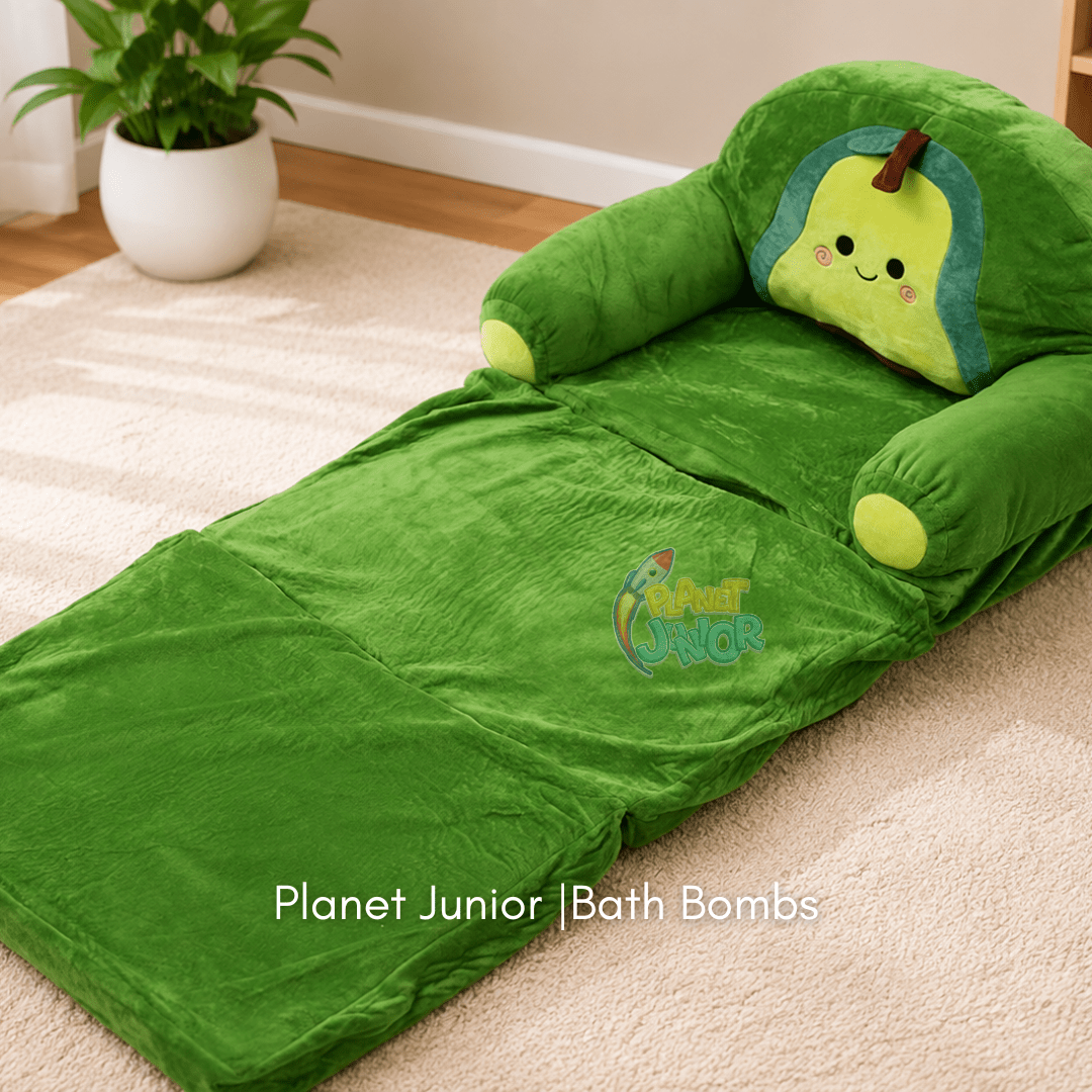 Smiling Pear Convertible Plush Sofa Chair for Kids