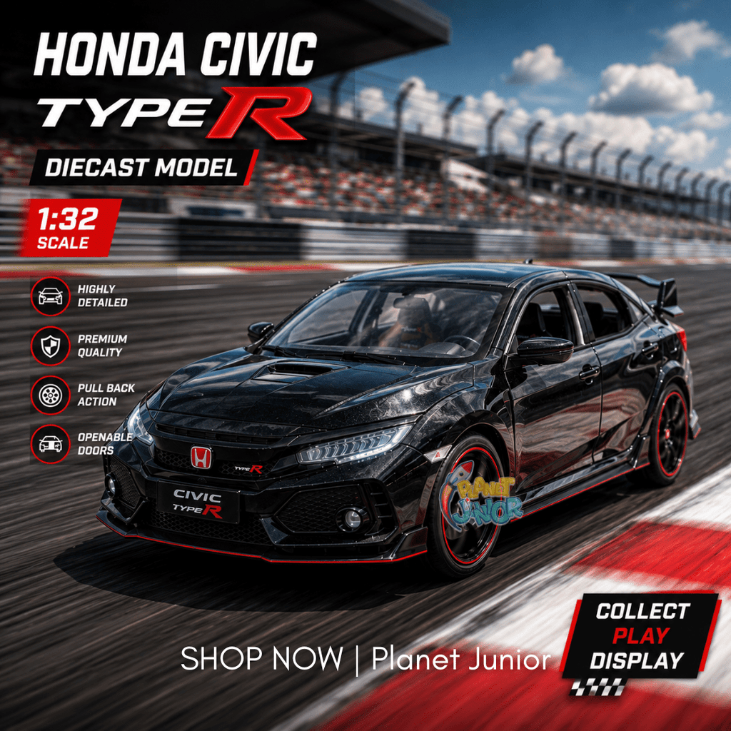 1:32 Scale Honda Civic Type R Die-Cast Model Car