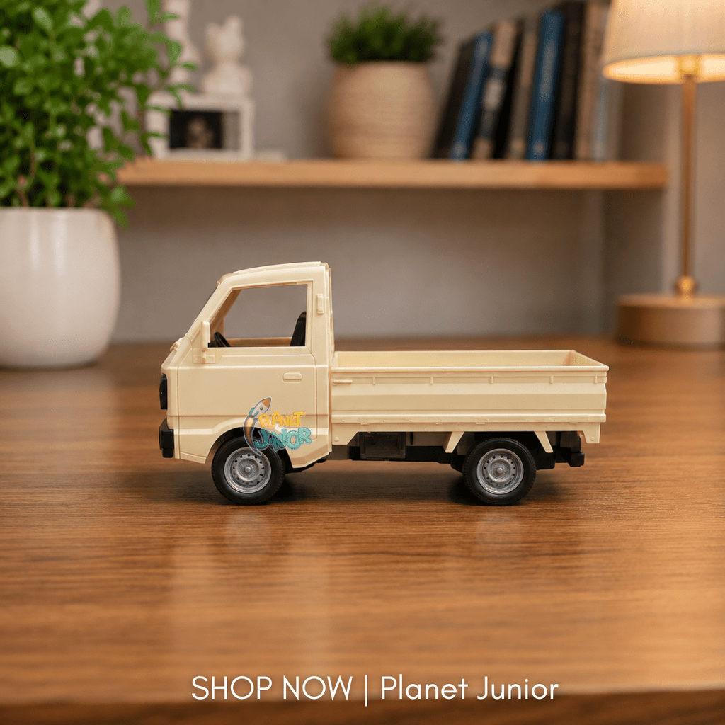 Rechargeable RC Mini Pickup Truck with Smoke Effect, Lights & Remote Control